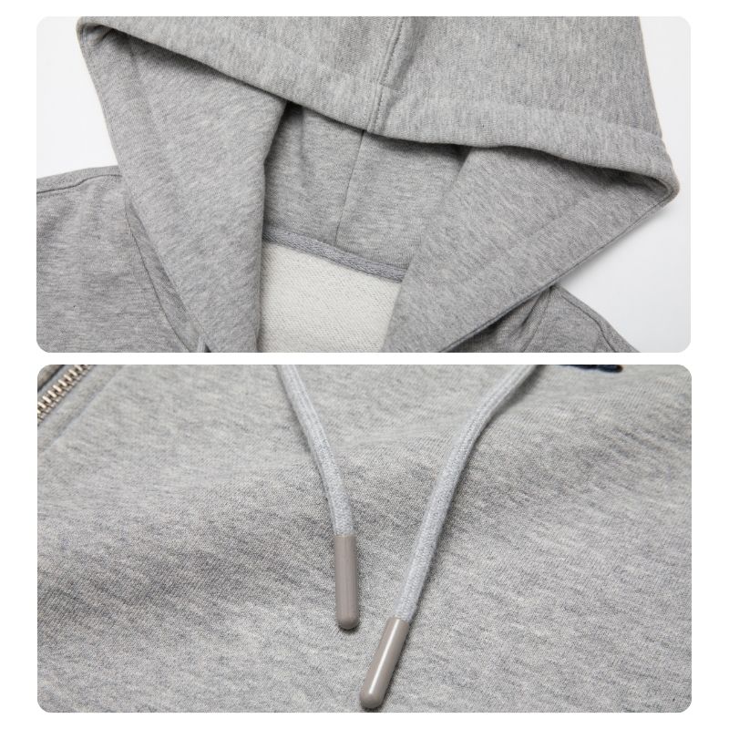 カジュアルスウェットフーディー – コットンブレンドで軽やか、着心地抜群