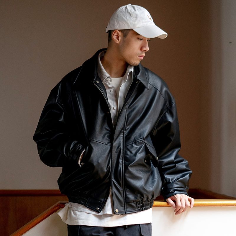 Faux Leather Padded Jacket - SoraneTex