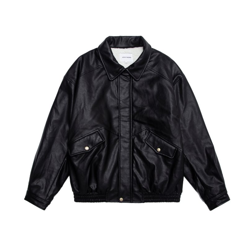 Faux Leather Padded Jacket - SoraneTex