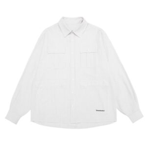 丈夫なコットンポリエステル素材のユーティリティシャツ|ワークスタイルに最適