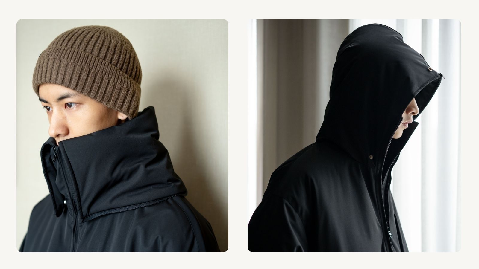 Soranetex 中綿ジャケット 兜帽・立領切替可能