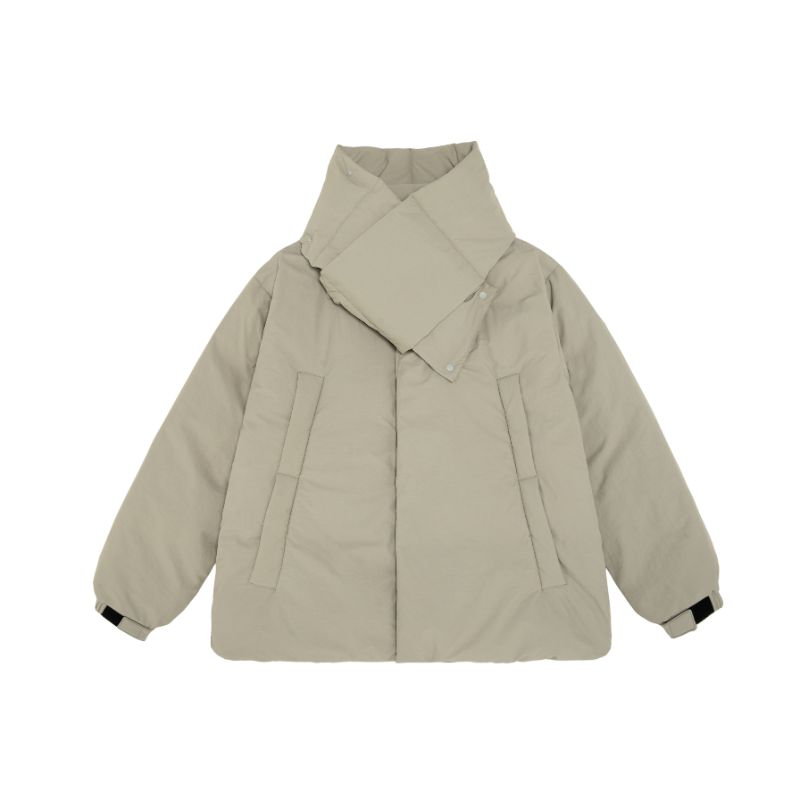 Stylish Quilted Jacket with Removable Collar Warmer - SoraneTex