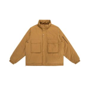 白ダックダウンジャケット シンプルデザイン 防寒 ファッション性