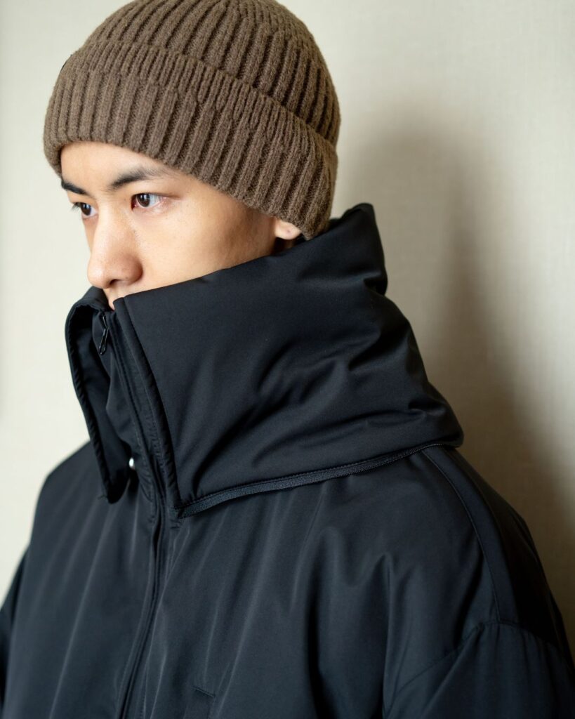 Soranetex パディングジャケット 兜帽・立領切替可能 ブラック